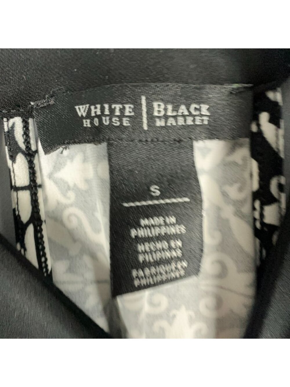 White House Black Market Crossover Halter Top Size Small Geometric Sleeveless - Picture 3 of 7